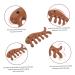 Minkissy 5x Fish-Shaped Massage Comb | Comfortable Wide Tooth Comb | No Static Wooden Gua Sha Tool for Scalp & Hair Care - Buy Online on GoSupps.com