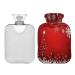 KCL Deci hot water bottle with cover red Christmas tree 2l hot water bottle hot water bag for foot warmer pain relief heat and cold therapy cramps