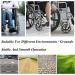 6in/7in/8in Replacement Walker Wheels Wheelchair Front Casters Solid Tires Anti-Slip Rubber Wheels for Rollators Set of 2-Black/Grey Grey 8in (20cm) - Buy Online on GoSupps.com