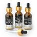 Grand Parfums MEN'S Beard Oil 3 Scents- 100% Organic & Natural Skin & Hair Conditioners Infused w/Essential Oils Argan Almond Jojoba & Castor Oils Softer Stronger Beards (Sandalwood Lovers)
