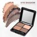 Beatifufu 4 Mirror Makeup Elegant and Matte with Shadow Eyeshadow Eye Colors Sponge Brown - Buy Online on GoSupps.com