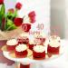 40 Pieces Rose Gold Glitter 40th Birthday Cupcake Toppers | Perfect for Teen Party Decorations - Buy Online on GoSupps.com