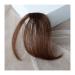 Bangs Clip in Bangs Thin Natural Fake Fringes Hairpiece Front Clip on Air Bangs Straight Fringe Bang Hair Extensions Fake Hair Pieces for Women Bangs Hair Clip(Light brown)