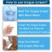 Stainless Steel Tongue Scraper | U-Shaped Tongue Cleaner for Bad Breath & Oral Health - Buy Online on GoSupps.com