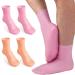 Shop No Lifting X-Large Reusable Silicone Moisturizing Socks for Dry Skin | Non-Slip Spa Socks for Men - Pink & Tan - Buy Online on GoSupps.com