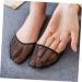 FRCOLOR 25 Pairs No Show Half Socks for Women - Invisible Forefoot Pads for Kitten Heels & Dressy Outfits - Non-Slip Washable Lace Accessories - Buy Online on GoSupps.com