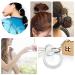 12pcs TUUXI Spiral Hair Ties - Clear Phone Cord Elastic Bands for Women & Girls - Large, Small, Mini Sizes Available - Buy Online on GoSupps.com