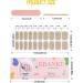 Ebanku 20pcs Gold Glitter UV Gel Nail Foil Stickers - Self-Adhesive Nail Wraps with File & Stick for Women & Girls - Perfect Nail Decoration - Buy Online on GoSupps.com