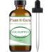 Eucalyptus Essential Oil 4 oz 100% Pure Undiluted Therapeutic Grade for Aromatherapy Diffuser Sinus Relief Allergies Cough Nasal and Chest Congestion
