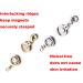 Zpsolution Locking Magnetic Jewelry Clasp Set - Gold and Silver, Round Design - for Necklaces and Bracelets (Set of 4) - Buy Online on GoSupps.com