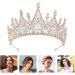 Minkissy Baroque Wedding Crown | Bridal Crystal Headpiece | Elegant Princess Hair Accessories - Buy Online on GoSupps.com