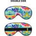 Beautiful World Rainbow Tribe Print Unisex Sleep Mask | Double-Sided Eye Mask for Sound Sleep & Skin Care | International Shipping Available - Buy Online on GoSupps.com