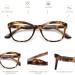 AMOMOMA Retro Cat Eye Reading Glasses 2.0x Blue Light Blocking Anti Eyestrain Readers - Grey Tortoise & Black & Brown Tortoise | AM6004 P1 - Buy Online on GoSupps.com