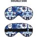 SSIMOO Blue Hibiscus Soft Sleep Eye Mask - Breathable Travel Eye Patch for Women - Perfect for Relaxation - Buy Online on GoSupps.com