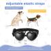 UV Protection Dog Sunglasses - Adjustable Windproof Heart Shape Glasses for Small Dogs | Waterproof Anti-Fitting Design in Black - Buy Online on GoSupps.com