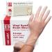 Basic Vinyl Exam Gloves (Case of 1000 - XLarge) Powder Free Latex Free and Disposable for Medical Facility Lab Food Service or Beauty Business Waterproof Synthetic Single Use Gloves 3.4 Mil Extra Large