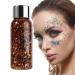 Rosixehird Mermaid Face Liquid Highlighter - Glitter Gel - Waterproof - For Face and Hair - Holographic Cosmetic Accessory for Concerts Festivals Rosixehird