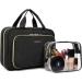 BAGSMART Hanging Toiletry Travel Organizer with TSA Approved Transparent Cosmetic Bag - Medium-Black - Buy Online on GoSupps.com