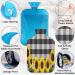 Spring Sunflower Heat Bottle - 2L Black & White Buffalo Print | PVC Warming Bag for Pain Relief & Cold Therapy - Buy Online on GoSupps.com