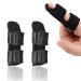 Finger Splint-trigger finger splint for relief of broken fingers protection of broken fingers joint immobilisation for arthritis pain and sprains finger splints for the middle finger (set of 2 black)