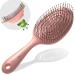 marQus Detangle Hair Brush women and men Exclusive Ultra-soft bending Bristles and Body - Glide Through Tangles With Ease For All Hair Types - Women Men Wet And Dry Hair 1pcs Peach Brush