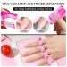 120-Piece Dual Nail Forms Set - Stencil Extension Shapes with Pink Dual-Ended Brush Nail Tip Clip Sponge Separator & Nail Files | Perfect for Polygel Nails - Buy Online on GoSupps.com