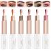 Glitter Gradient Eyeshadow Stick Double Color Eyeshadow Stick Set Shimmer Waterproof Eye Shadow Stick for Eye Makeup 12 Colors (6 Packs) Mix