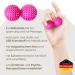 2x Biodegradable DBT Skills Hedgehog Ball | Magnetic Stress Relief Acupressure Ball | Improve Mobility & Concentration | Pink 32mm - Buy Online on GoSupps.com