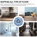 4 Pack Blue Rinse Clean Spin Mop Replacement Heads - 100% Microfiber, Deep Cleaning Refills for EasyWring Mop System - Buy Online on GoSupps.com