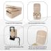 Travel Shoe Bag Organizer - Fits 3 Pairs of Shoes - Light Brown Medium Size - Buy Online on GoSupps.com