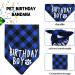 Dog Birthday Hat Dog Party Hat with Bow Tie Collar and Gold Number Dog Birthday Bandana Hat Bow Tie Set Reusable Dog Cats Birthday Cap for Pet Puppy Cat Birthday Party Decorations (Blue) - Buy Online on GoSupps.com