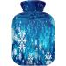 Snowflakes Christmas New Year Heat Bottle - 2L Pain Relief Cushion with Cover for Cramps & Heating - Buy Online on GoSupps.com