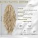 BARSDAR 18'' Curly Wavy Blonde Claw Clip Ponytail Extension - Synthetic Multi-Layered Ponytail Hairpiece for Women - 18 Inch Light Ash Blonde Mixed - Buy Online on GoSupps.com