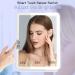 Rechargeable Travel Makeup Mirror with 10X Magnifying Mirror - Portable Lighted Cosmetic Mirror for Travel & Office - 3 Light Modes - Touch Screen Dimming - White - Buy Online on GoSupps.com
