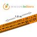 Tailor's wellness meter in linea cm for body measurement - soft yellow with practical rigid plastic case for professional seamstress rolling double graduation 1.5 m - Buy Online on GoSupps.com