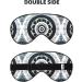 Black and White Round Totem Eye Mask - Soft Adjustable Sleep Mask for Men & Women | Nighttime Comfort - Buy Online on GoSupps.com