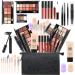 All in One Makeup Gift Set for Women Full Kit for2x14-color eyeshadow palettes 5xlipgloss sets mascara eyeliner eyebrowpowder eyebrow pencil foundation highlighter stick etc T001