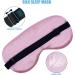Silk Satin Sleep Mask for Women - Pink | Adjustable Strap for Airplane Travel - Night Cover Blindfold for a Restful Sleep - Buy Online on GoSupps.com