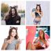 KIPETTO 8Pcs Reversible Sequin Cat Ears Headbands for Women and Girls - Sparkly Hair Accessories - Buy Online on GoSupps.com
