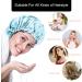 Fuyamp 2 Packs Satin Sleep Cap Adjustable Silky Sleep Bonnet for Women Long Curly Hair Double-Sided Waterproof Satin Hair Cap Extra Large Sleep Satin Bonnet for Women Girls Sleeping Blue+Pink - Buy Online on GoSupps.com