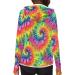 Biyejit Women's UPF 50+ Rainbow Swirl Sun Protection Hoodie Zipper Jacket - XX-Large - Buy Online on GoSupps.com