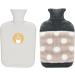 Hot Water Bottle with Kangaroo Pocket - 2L Grey Bed Bottle for Adults & Kids | Warmth & Comfort - Buy Online on GoSupps.com