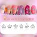 42 Pieces 3D Alloy Crown Nail Charms Set with Clear Crystals - Manicure Jewelry for Women and Girls - Buy Online on GoSupps.com