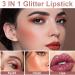 Rosarden 4Pcs Glitter Lipstick Set - Shimmer & Long-Lasting Diamond Lipsticks (#03) for Women - Buy Online on GoSupps.com