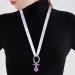 Purple Baby Shower Pacifiers Necklace - 2.5 Acrylic Charm for Party Favors & Decor - Buy Online on GoSupps.com