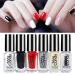 Nail Varnish Set - Non Toxic Nail Polish Set Quick Dry & Long Lasting Nail Lacquer Black Red White Color Nail Paint Home DIY Manicure Gift Set for Women Girl Pianist