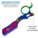 Professional Classic Straight Edge Barber Razor - Close Shaving Shavette with 10 Blades | Krisp Shave Multi-Color Titanium 4.8 Inch - Buy Online on GoSupps.com