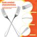 Jbnmvc 24 Pieces Forks Silverware Set 7.1 Inch Silver Stainless Steel Dinner Forks Forks Silverware Forks for Kitchen - Buy Online on GoSupps.com