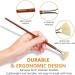 DUGATO Artist Fan Paint Brush Set - 7 Anti-Shedding White Hog Bristle Brushes for Acrylic, Watercolor, Oil Painting - Long Wooden Handle for Comfort - Buy Online on GoSupps.com