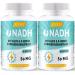 NADH 50mg high-dose composed formula with coenzyme Q10 for cellular energy antioxidant support and ATP production 120 capsules (2-pack)